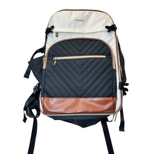 LOVEVOOK Carry On Garment Bag Backpack, Hanging Suit Travel Duffel, Black